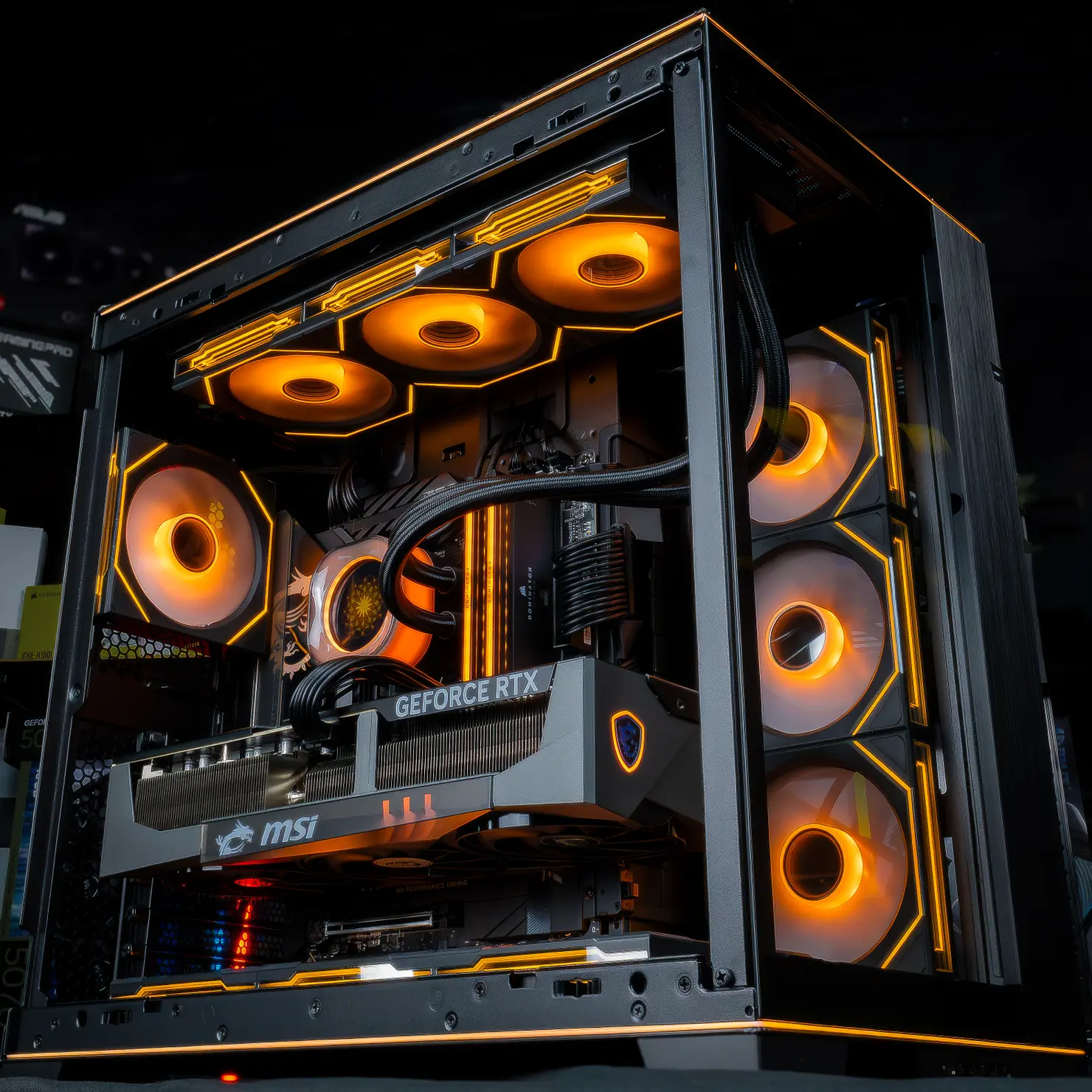Pc Gamer FlowUP avec led orange