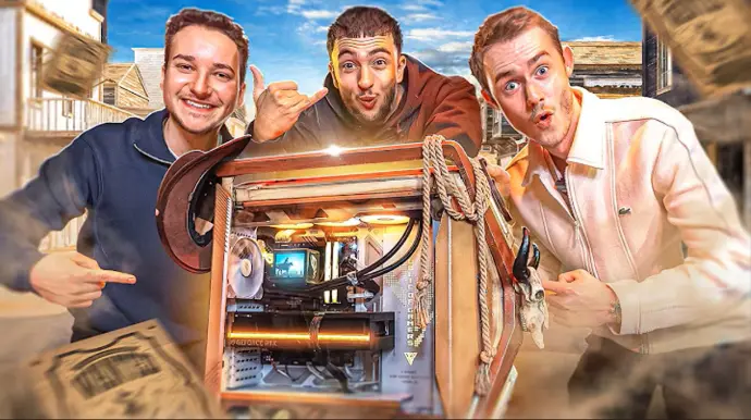 PC gamer FlowUP custom offert avec Inoxtag - ordinateur gaming haute performance à 5000 euros