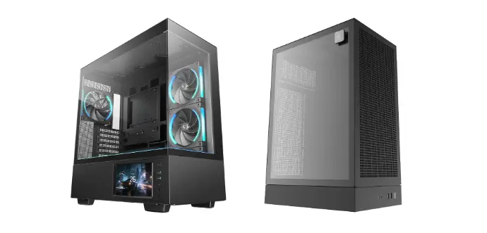 DeepCool cases CH690 LCD with built-in screen and compact CH170 Plus UES