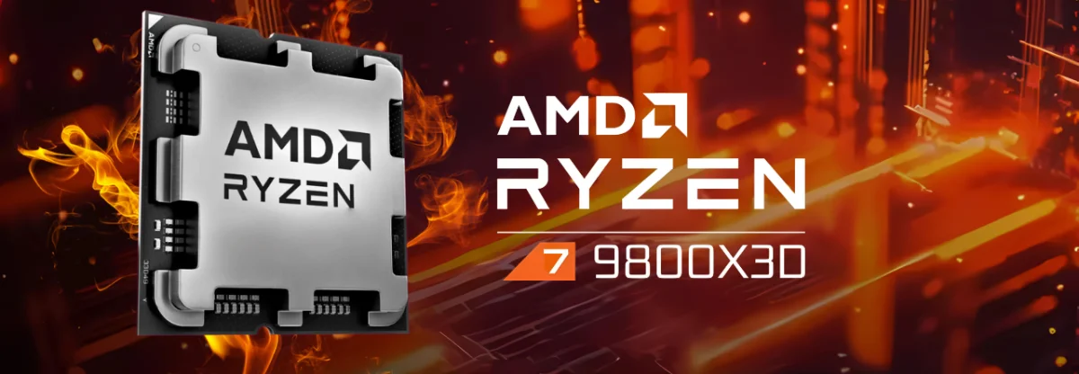 AMD-beeld van de Ryzen 7 9800X3D-processor