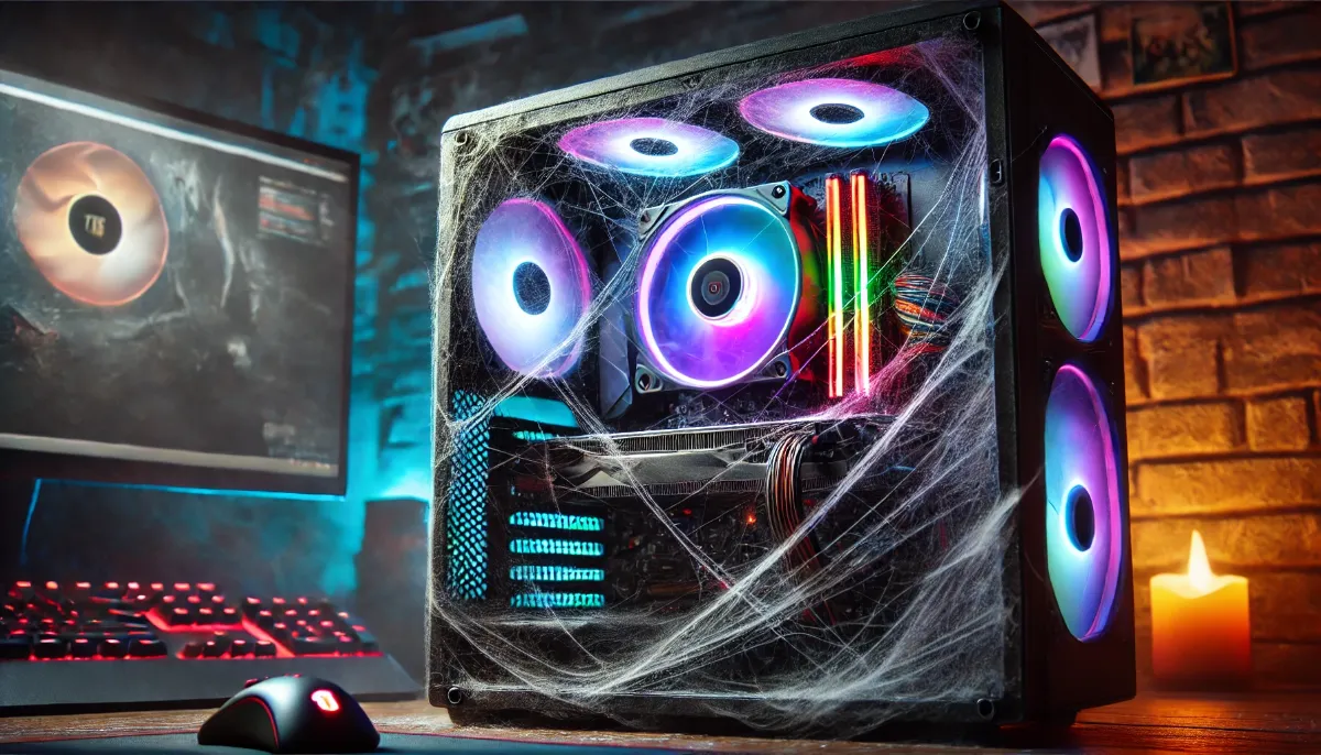 RGB fans on a PC, whose noise can indicate wear