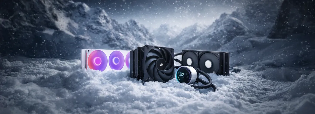 AIO watercooling with radiator and RGB fans in a gaming PC