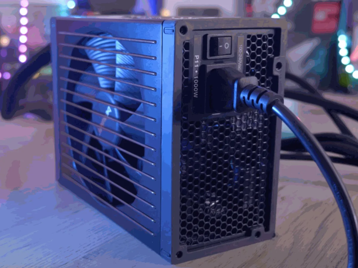 Alimentation de PC débranchée du secteur avant un test de pontage