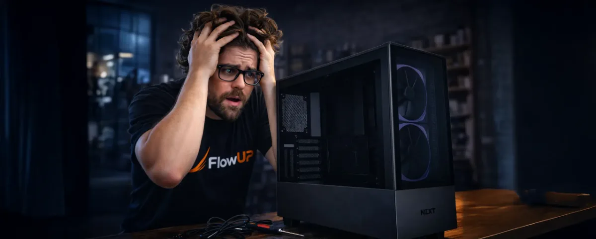 A helpless user faced with their gaming PC that won’t boot