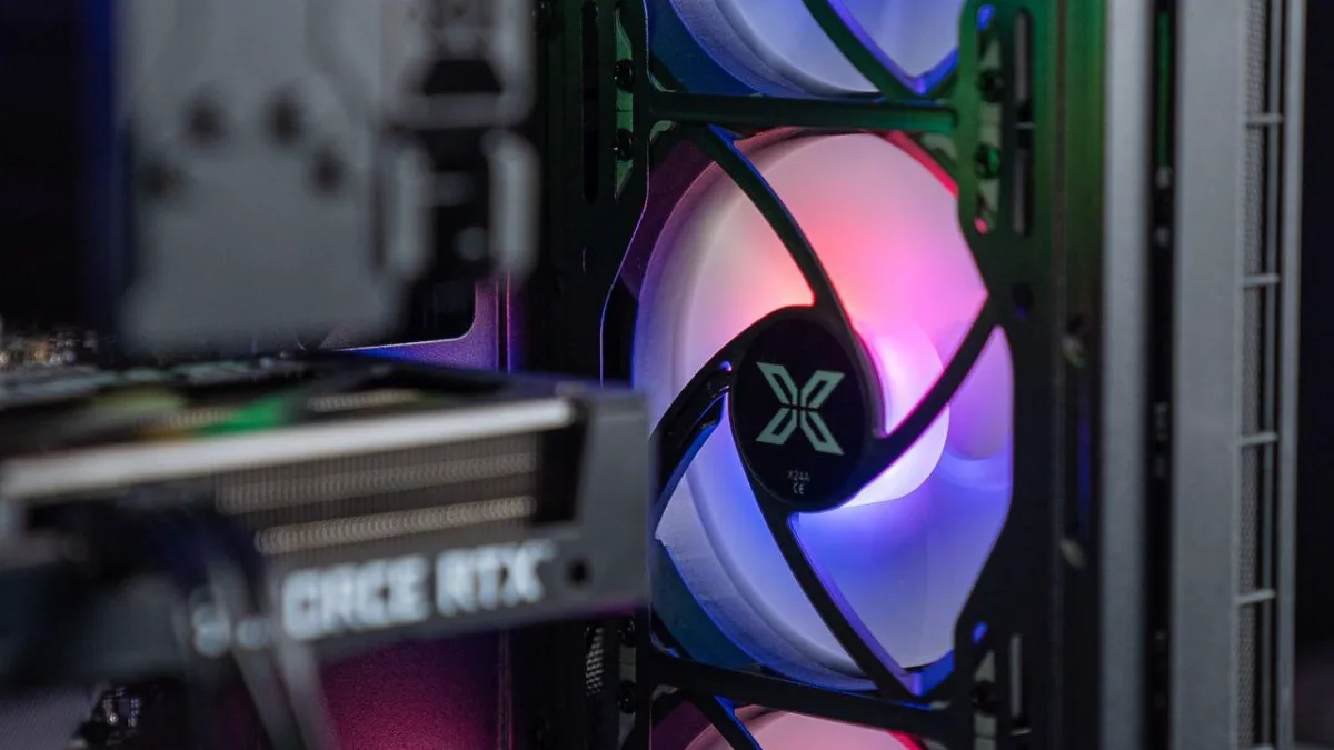 Ventilatoren in een FlowUP gaming-pc