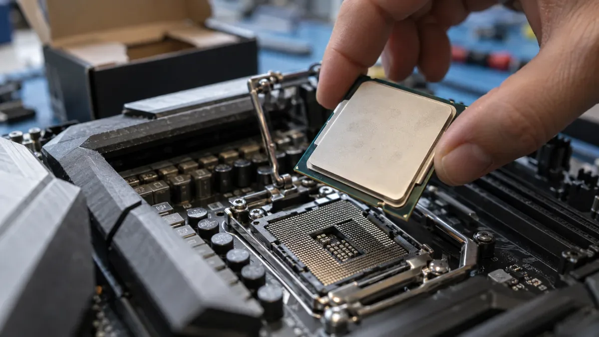 Installing a Ryzen processor into a motherboard socket