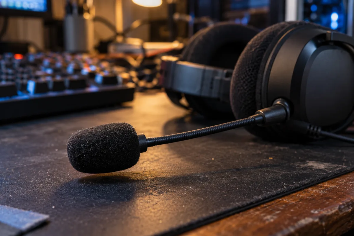 Micro détachable d'un casque gaming, antenne amovible