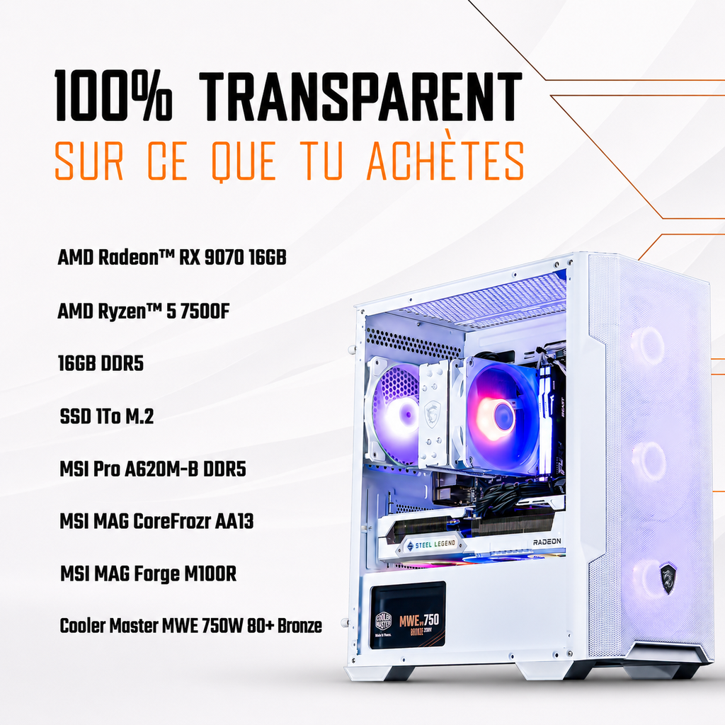 PC FRENCH Radeon™ RX 9070