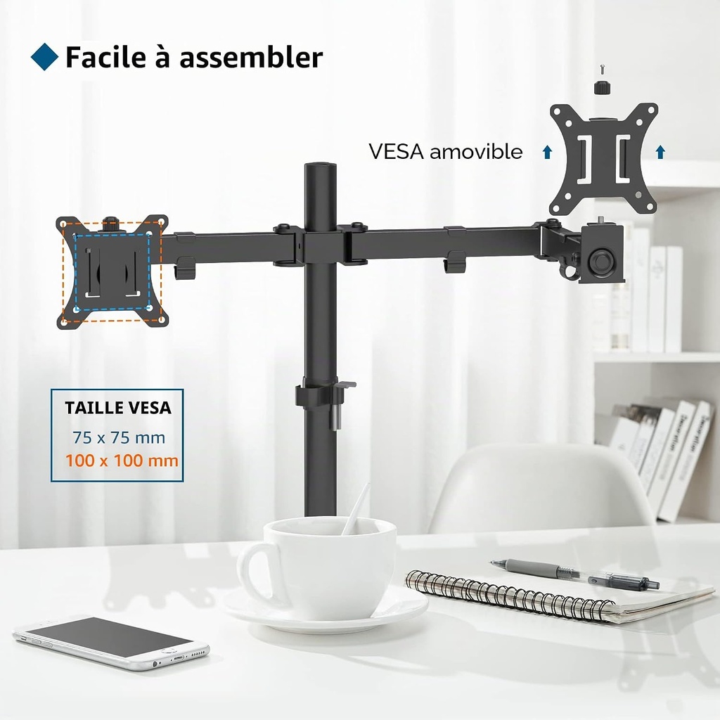 BONTEC Support 2 Ecran, 13-32 Pouces