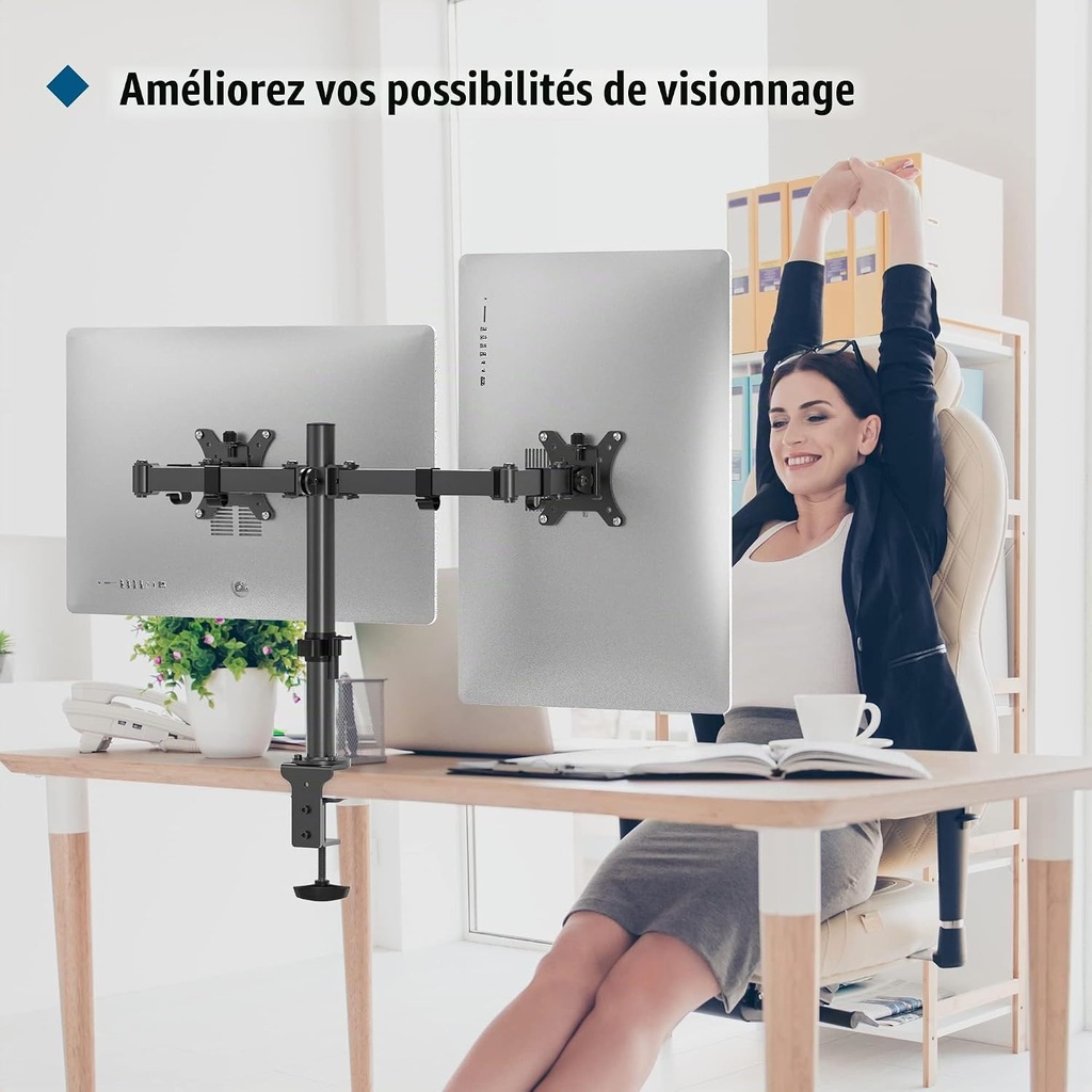 BONTEC Support 2 Ecran, 13-32 Pouces