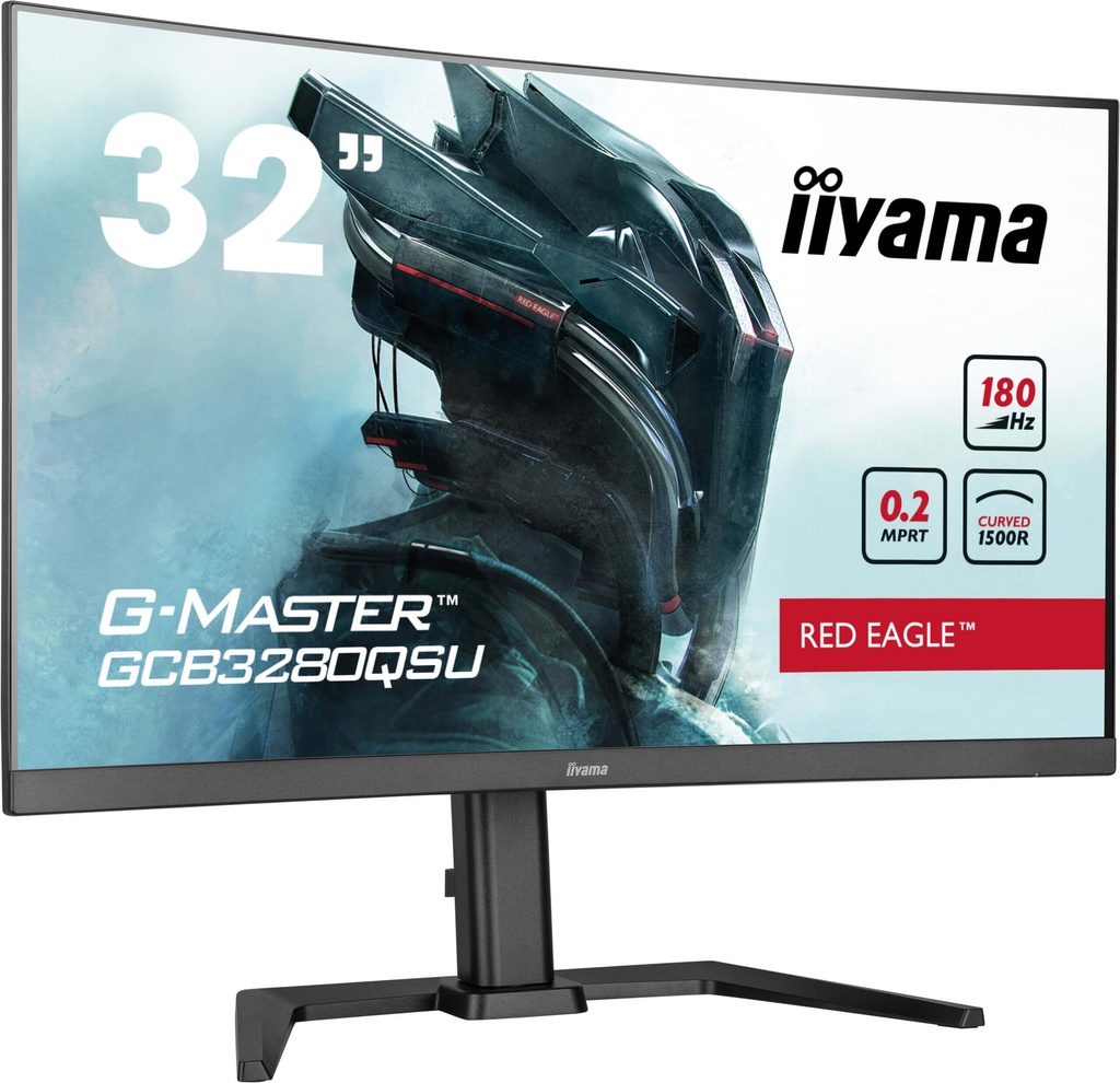 IIyama G-Master Red Eagle 32" / 180Hz / QHD / VA / Plat - Écran PC