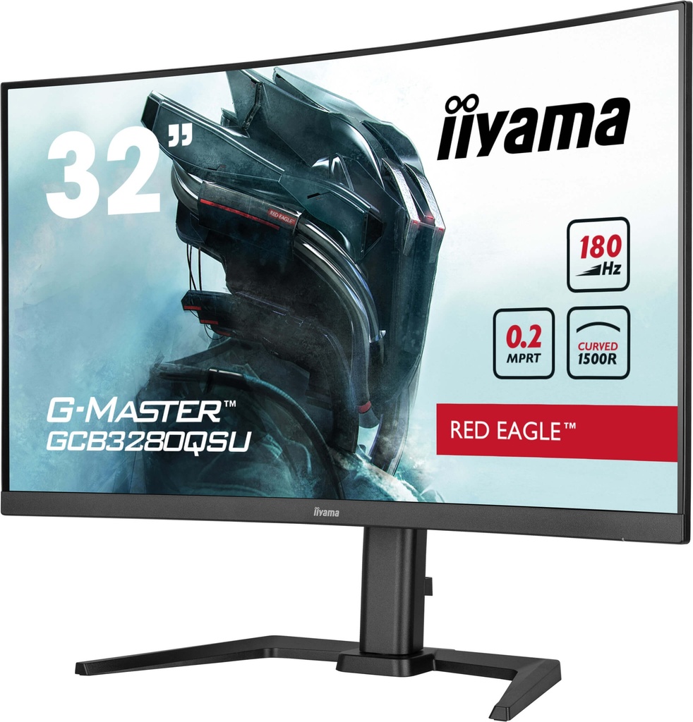 IIyama G-Master Red Eagle 32" / 180Hz / QHD / VA / Plat - Écran PC