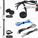 SOULWIT - Kit complet de gestion des câbles - 200 pièces - Black