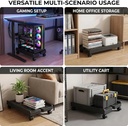  Mujiluxe - Support mobile réglable pour tour PC