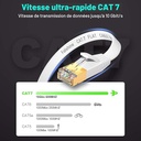Câble Ethernet 10 m, Cat7 - White