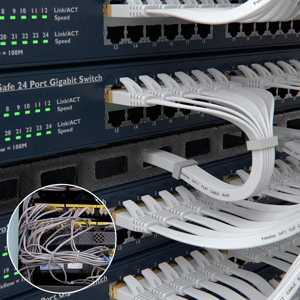 Câble Ethernet 10 m, Cat7 - White