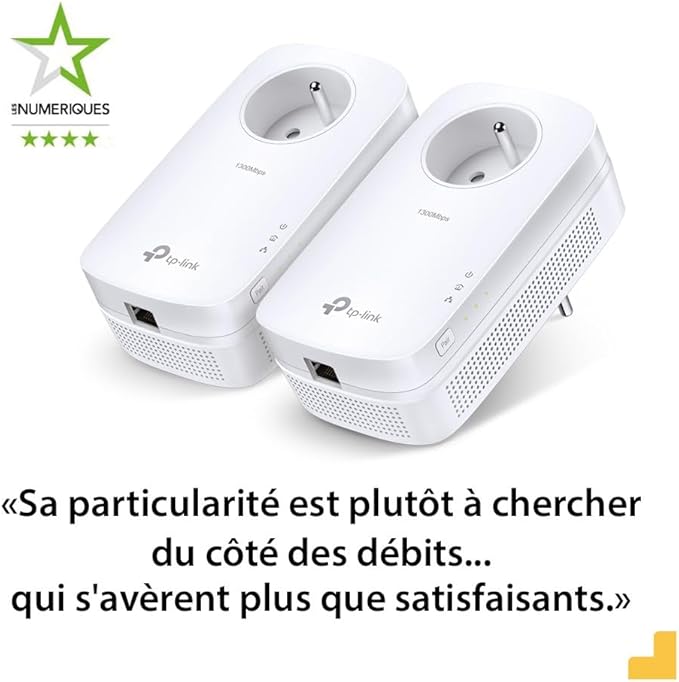 TP-Link TL-PA8015P KIT - Kit CPL AV1300 Gigabit avec prise