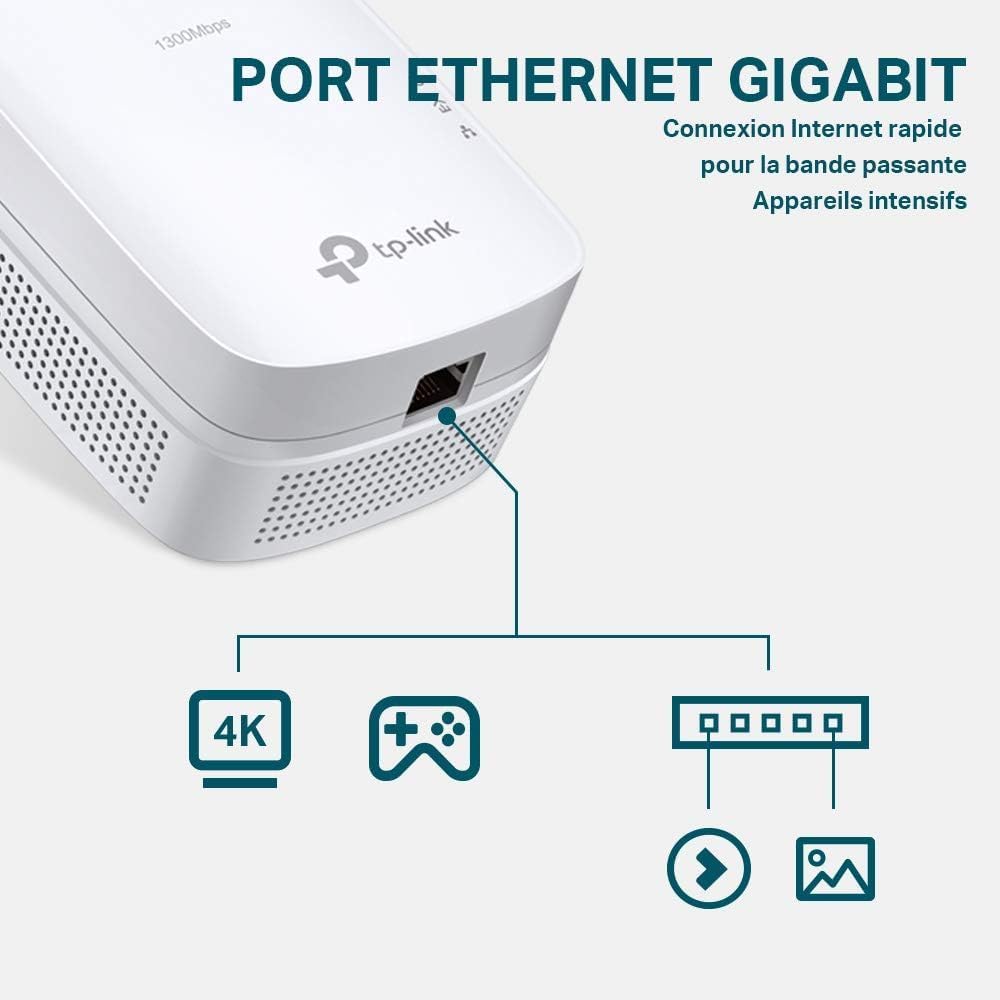 TP-Link TL-PA8015P KIT - Kit CPL AV1300 Gigabit avec prise