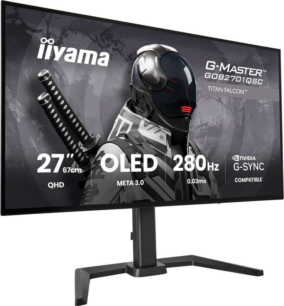 IIyama G-Master Titan Falcon 27" / 280Hz / QHD / OLED / Plat - Écran PC