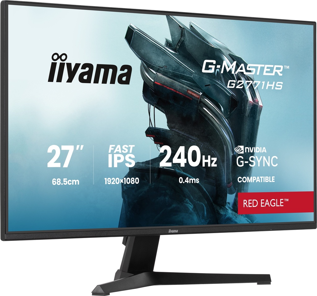 IIyama 27" / 240Hz / FHD / Fast IPS / Plat - Écran PC