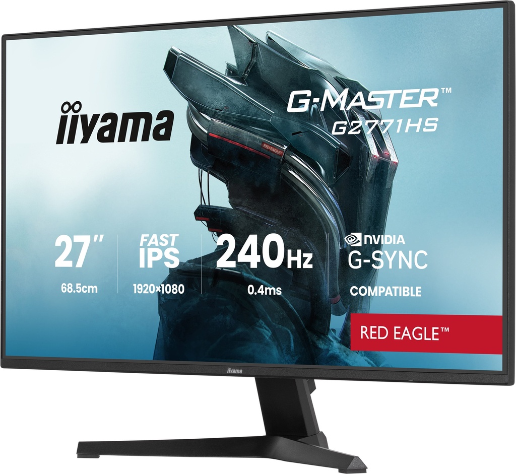IIyama 27" / 240Hz / FHD / Fast IPS / Plat - Écran PC