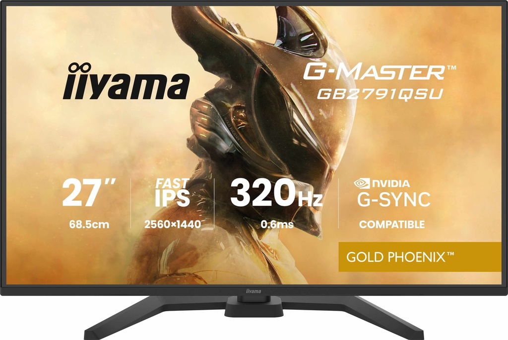 IIyama G-Master Gold Phoenix 27" / 320Hz / QHD / Fast IPS / Plat - Écran PC