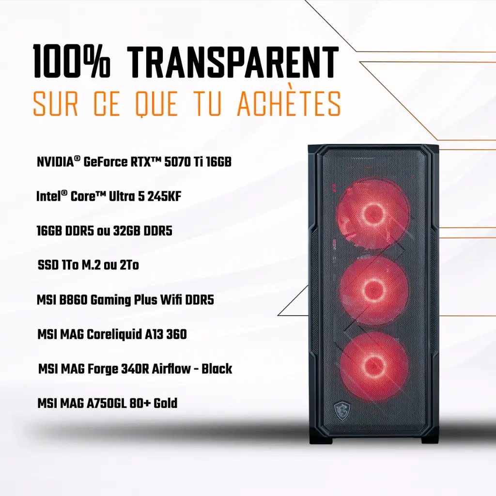 PC Abyssin GEFORCE RTX™ 5070 Ti