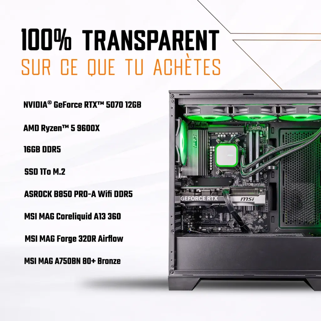 PC Spatium GEFORCE RTX™ 5070