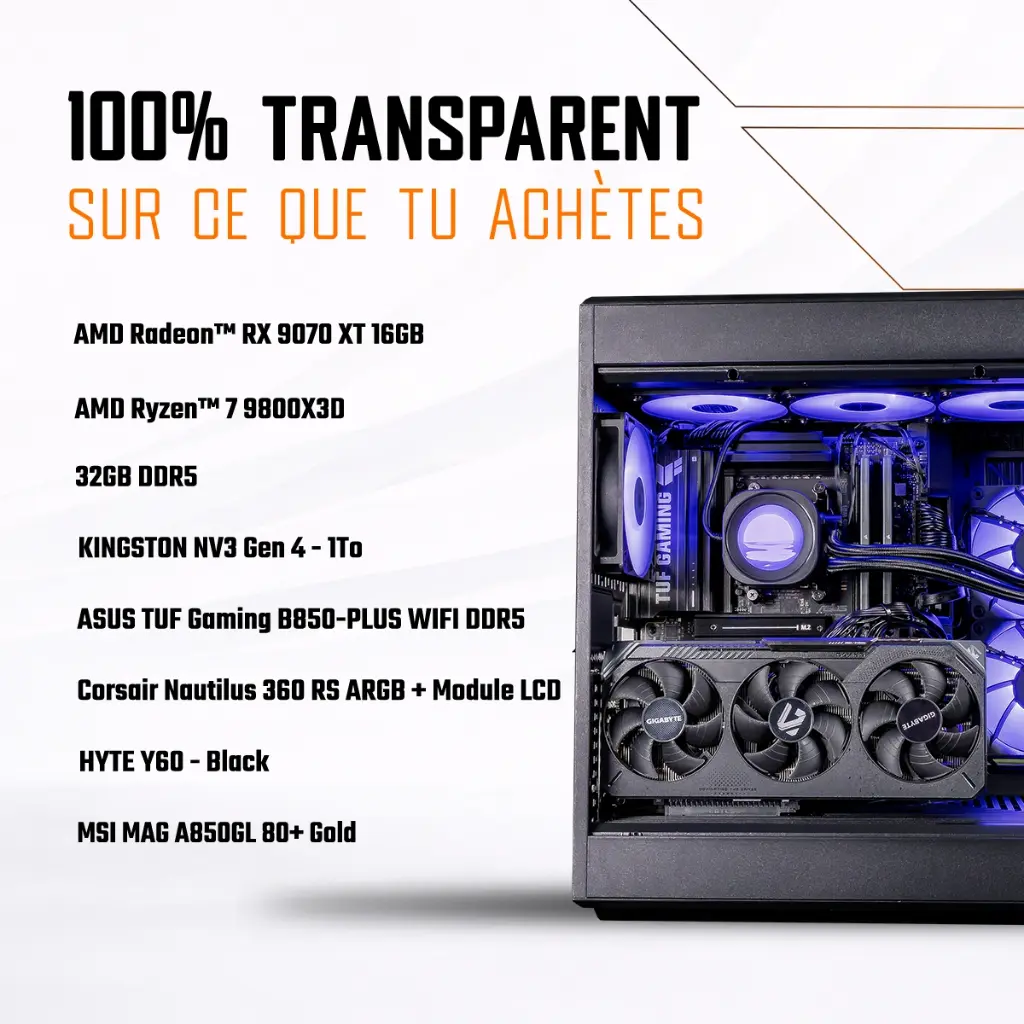 PC SHADOW V2 Radeon™ RX 9070 XT