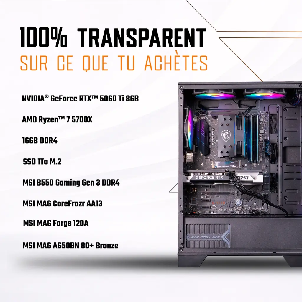 PC Savannah GeForce RTX™ 5060 Ti 8GB 