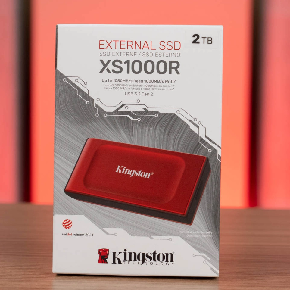 KINGSTON XS1000R SSD externe USB 3.2 Gen 2 - 2To - Red