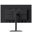 Vue arrière du GIGABYTE MO32U avec son design épuré et son système de pied pensé pour une installation ergonomique.
