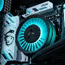 Gros plan sur Water Cooling du PC gamer Cheetoh Remastered
