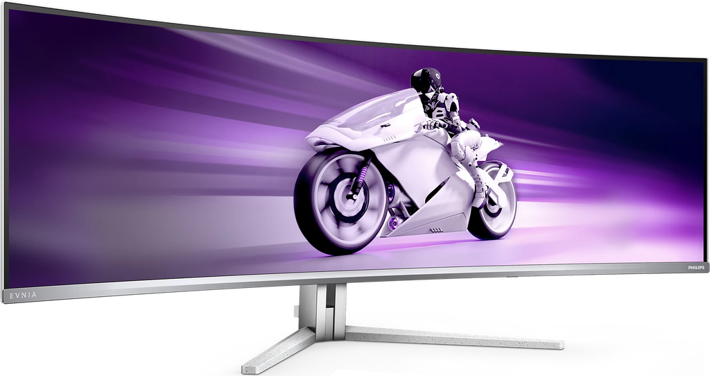 Écran PC gamer Philips Evnia 49 pouces incurvé QD OLED DQHD 240Hz format 32 9 ultra large immersif gaming