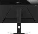 Vue arrière complète de l'écran PC gamer GIGABYTE M27UA 27 pouces UHD 4K avec pied ergonomique pour setup FlowUP