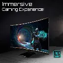 Écran PC gamer incurvé GIGABYTE GS32QCA avec courbure 1500R pour une immersion totale dans les jeux vidéo FlowUP