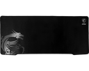 Grand tapis de souris gaming MSI Agility GD70 noir en tissu soyeux avec bords renforcés pour setup PC gamer FlowUP