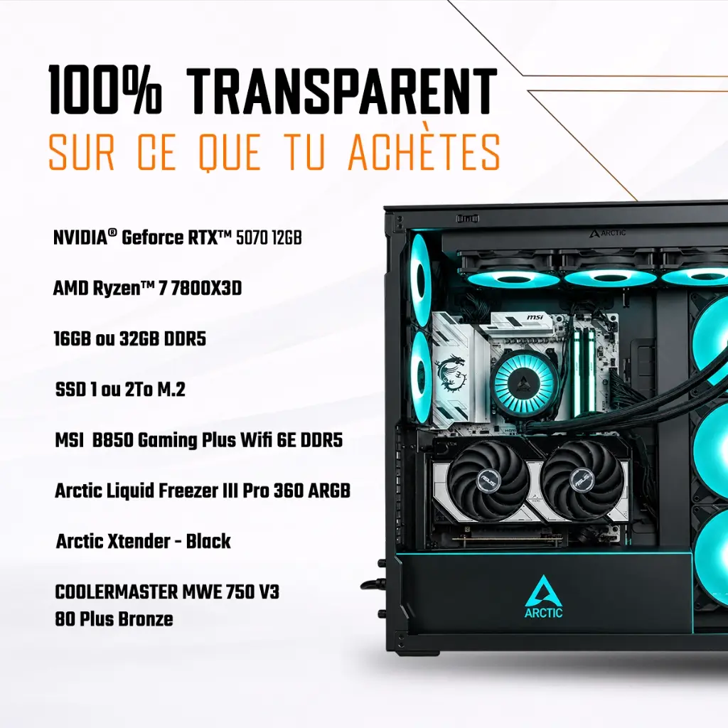 Graphique des performances FPS en 1440p du PC gamer Cheetoh Remastered avec RTX 5070 sur Valorant et Cyberpunk 2077