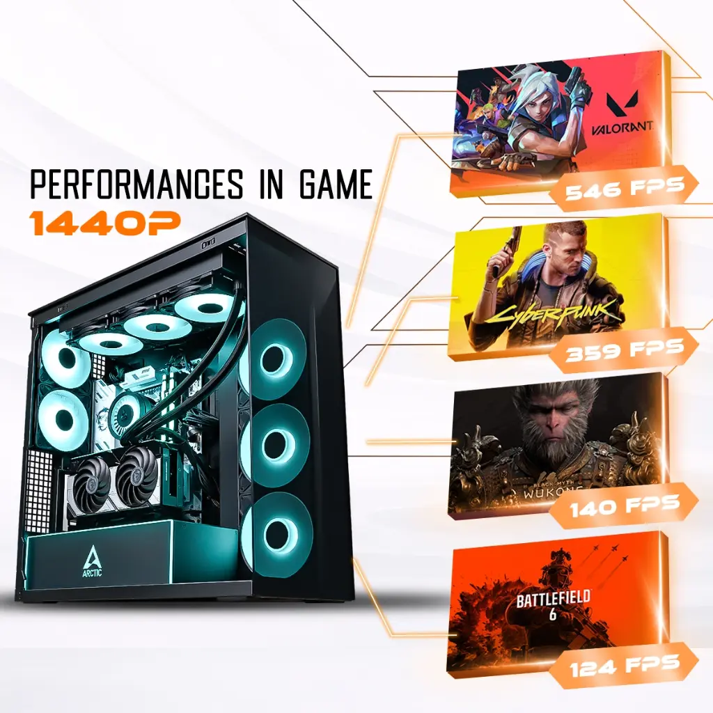 Fiche technique du PC gamer Cheetoh Remastered avec NVIDIA GeForce RTX 5070, Ryzen 7 7800X3D et 32GB DDR5