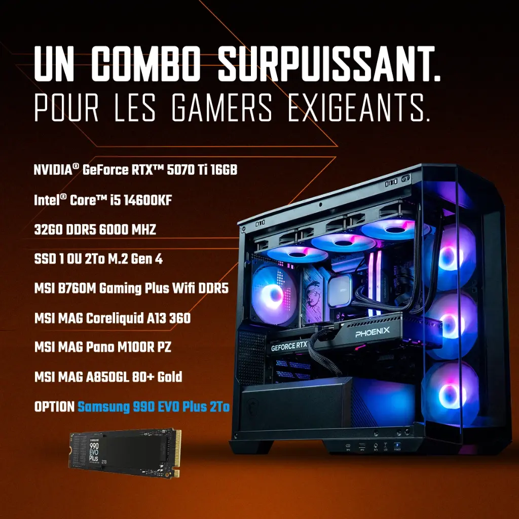 PC Abyssin GEFORCE RTX™ 5070 Ti 