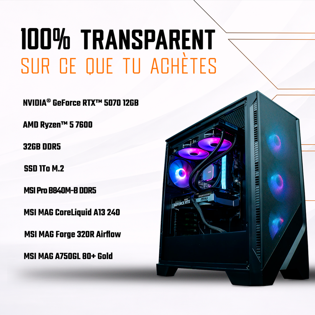 PC Scampi GEFORCE RTX™ 5070 by Guillaume