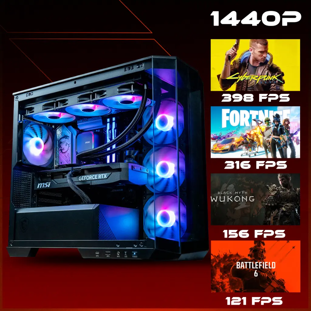 PC Rubis GeForce RTX™ 5060 Ti 16GB Powered by MSI