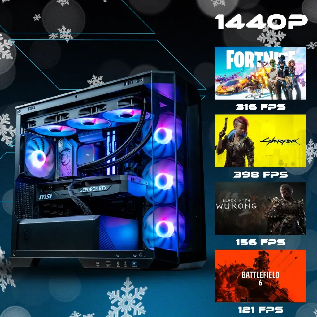 PC Rubis GeForce RTX™ 5060 Ti 16GB Powered by MSI