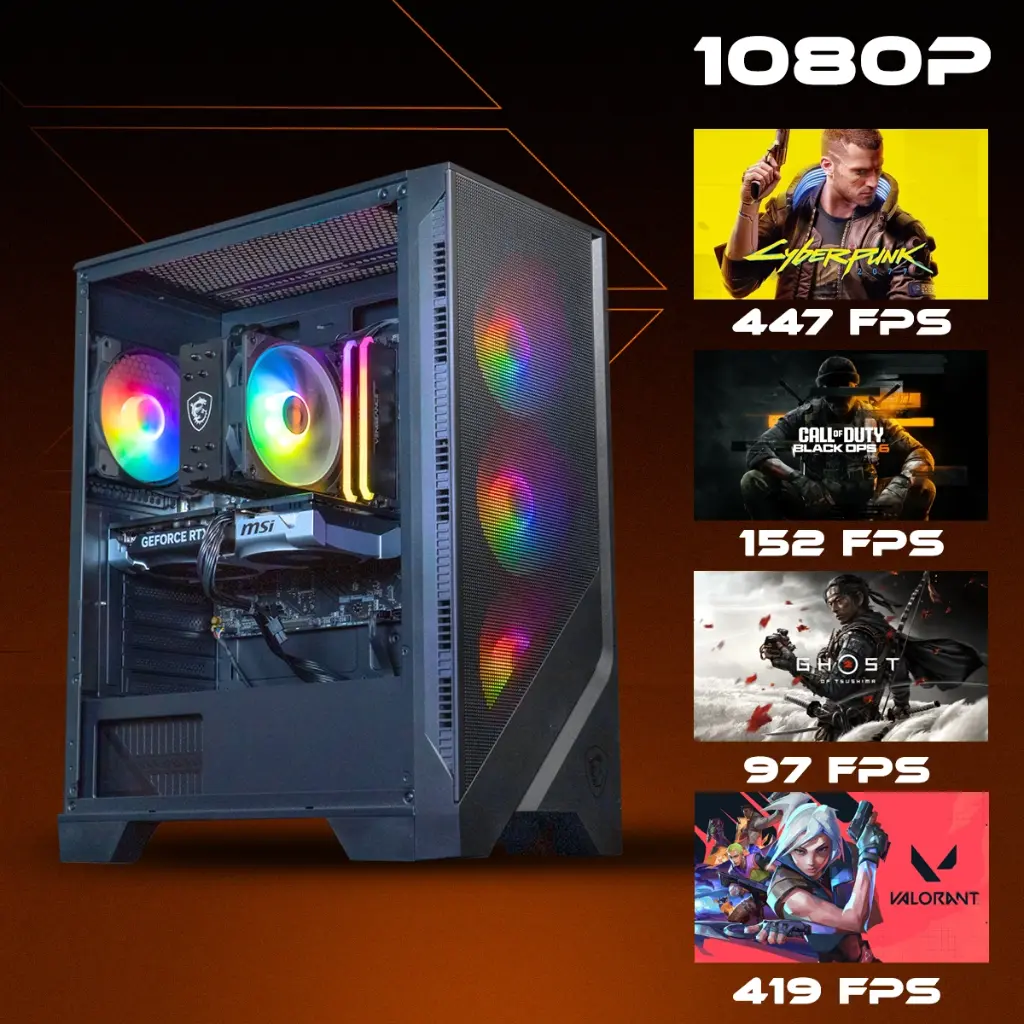 PC Phoenix GEFORCE RTX™ 5060 Ti 8GB Powered By MSI