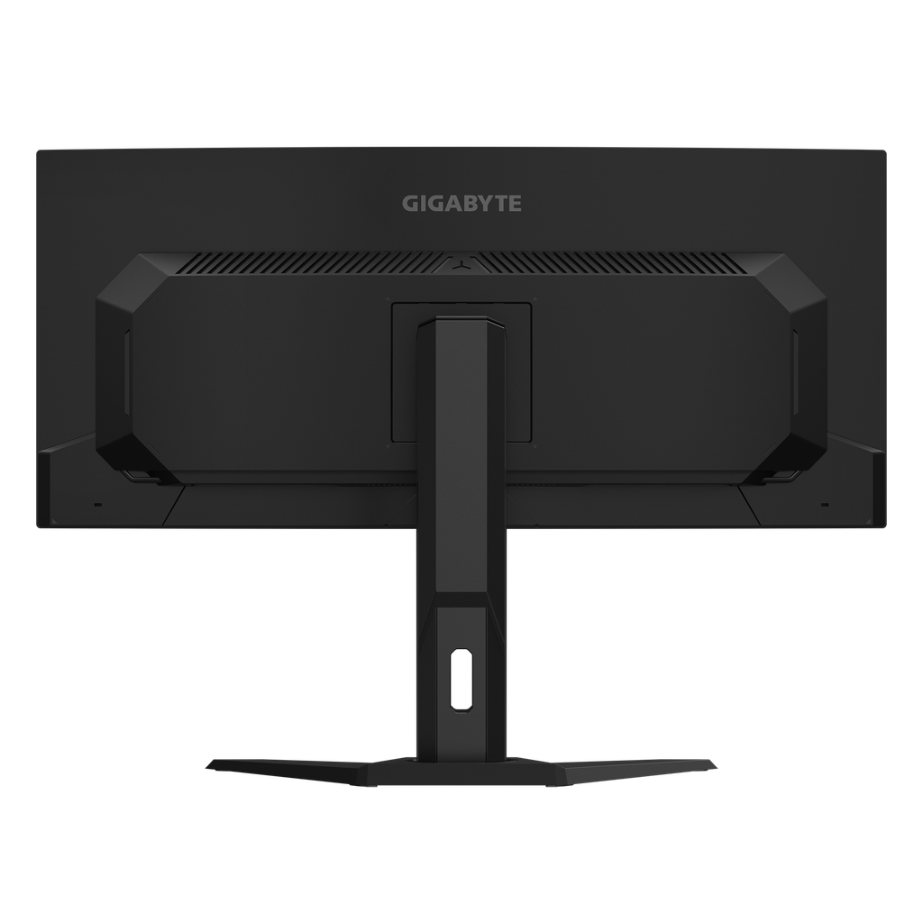 Arrière écran PC gamer Gigabyte MO34WQC 34 pouces OLED WQHD 175Hz support VESA design noir gaming