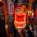 Réservoir RGB watercooling custom PC TITAN X double RTX 5090 refroidissement liquide haute performance