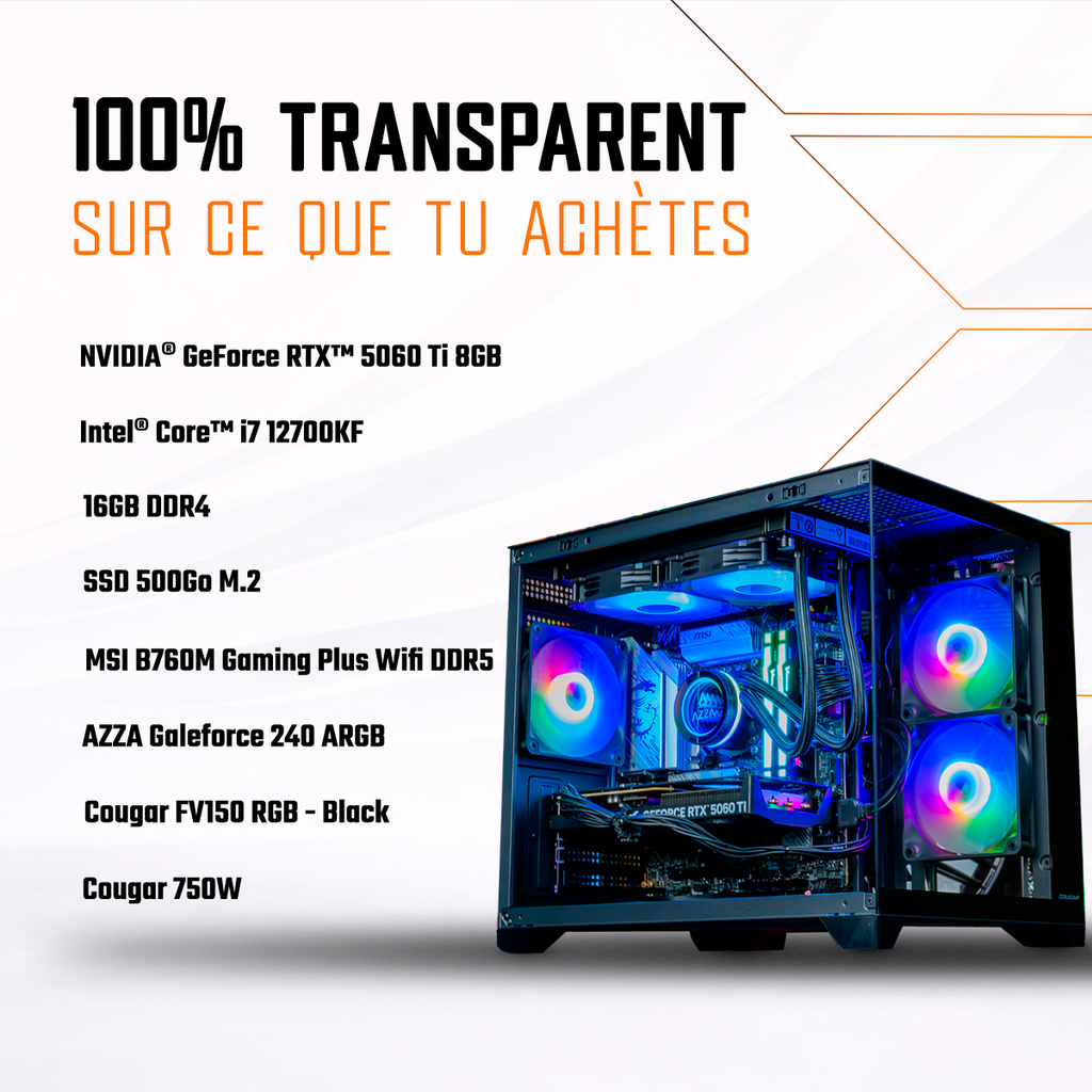 PC Cougar V GEFORCE RTX™ 5060 Ti