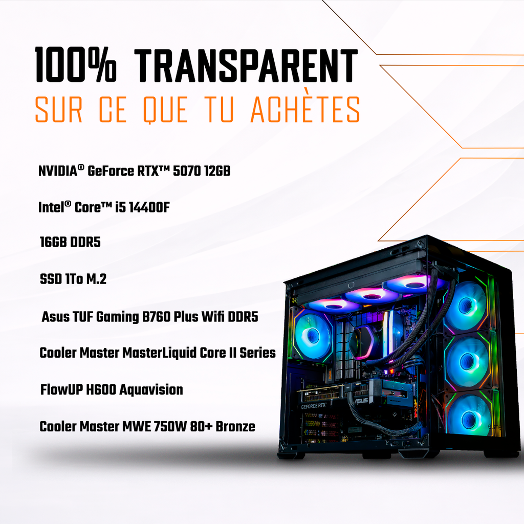 PC Water by Cooler Master GeForce RTX™ 5070