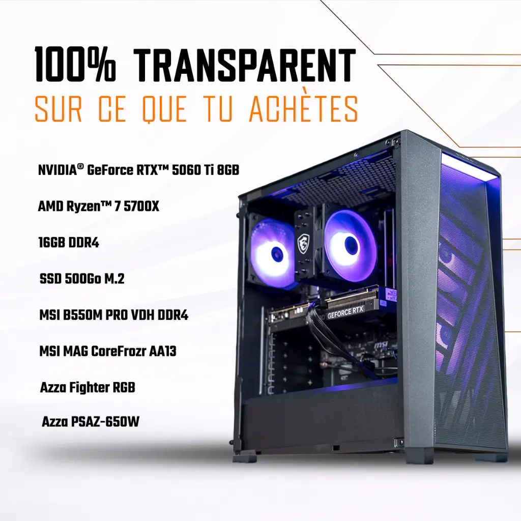PC Savannah GeForce RTX™ 5060 Ti 8GB 