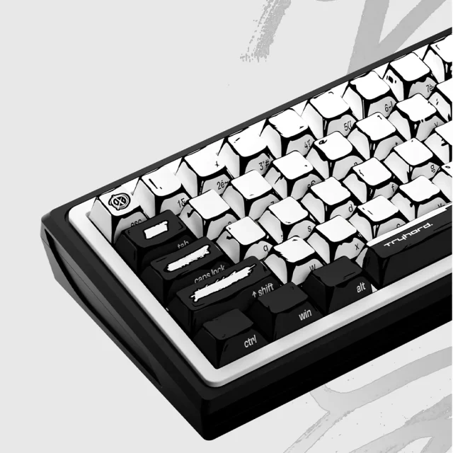 Clavier Magnétique 65% - Celshading Blanc